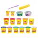 Play-Doh Ciastolina Zestaw Magiczny Blask 15 tub błysk brokat Hasbro F3612